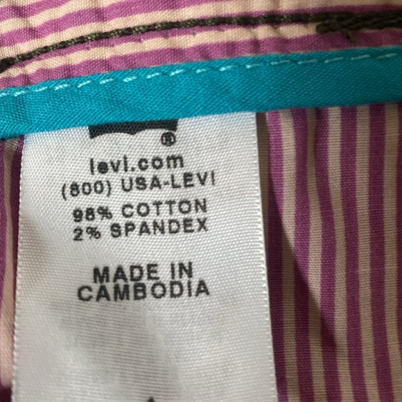 NWT & Vintage Levi’s Camouflage Tab Twills Capri Length Pants - Picture 10 of 11